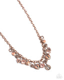 Paparazzi "LOCKS of Love" Copper Necklace & Earring Set Paparazzi Jewelry