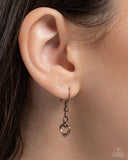 Paparazzi "LOCKS of Love" Copper Necklace & Earring Set Paparazzi Jewelry