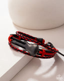 Paparazzi "Lead Guitar" Red Bracelet Paparazzi Jewelry
