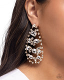 Paparazzi "Giant Glitter" Gold Post Earrings Paparazzi Jewelry