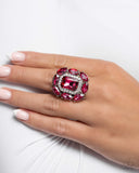 Paparazzi "Follow Suit" Pink Ring Paparazzi Jewelry