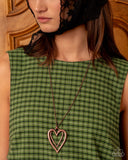 Paparazzi "Lets HEART At the Very Beginning" Copper Necklace & Earring Set Paparazzi Jewelry