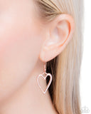 Paparazzi "Lets HEART At the Very Beginning" Rose Gold Necklace & Earring Set Paparazzi Jewelry