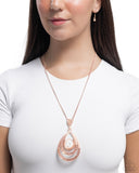 Paparazzi "Pure Pearls" Rose Gold Necklace & Earring Set Paparazzi Jewelry