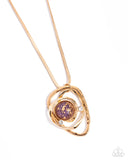 Paparazzi "Abstract Advance" Purple Necklace & Earring Set Paparazzi Jewelry