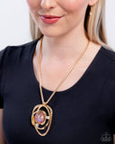 Paparazzi "Abstract Advance" Purple Necklace & Earring Set Paparazzi Jewelry