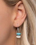 Paparazzi "Straightforward Stones" Blue Necklace & Earring Set Paparazzi Jewelry