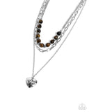 Paparazzi "Home Stretch" Brown Necklace & Earring Set Paparazzi Jewelry