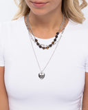 Paparazzi "Home Stretch" Brown Necklace & Earring Set Paparazzi Jewelry