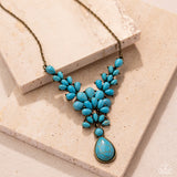 Paparazzi "Haute Havoc" Brass Necklace & Earring Set Paparazzi Jewelry