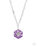 Paparazzi "Stellar Sediment" Purple Necklace & Earring Set Paparazzi Jewelry