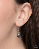 Paparazzi "Ribbon Reveal" Silver Necklace & Earring Set Paparazzi Jewelry