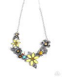 Paparazzi "GARDEN My Sparkle" Yellow Necklace & Earring Set Paparazzi Jewelry