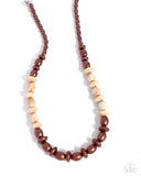 Paparazzi "Princess Avenue" Brown Necklace & Earring Set Paparazzi Jewelry