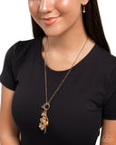 Paparazzi "Valentines Venture" Gold Necklace & Earring Set Paparazzi Jewelry