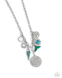 Paparazzi "Mismatched Mystery" Green Necklace & Earring Set Paparazzi Jewelry