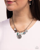 Paparazzi "Mismatched Mystery" Green Necklace & Earring Set Paparazzi Jewelry