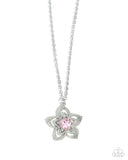 Paparazzi "Floral Flow" Pink Necklace & Earring Set Paparazzi Jewelry