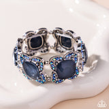 Paparazzi "Bandwagon Beauty" Blue Bracelet Paparazzi Jewelry