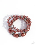 Paparazzi "Smooth Stacks" Brown Bracelet Paparazzi Jewelry
