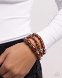 Paparazzi "Smooth Stacks" Brown Bracelet Paparazzi Jewelry