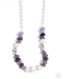 Paparazzi "Presto Pearls" Purple Necklace & Earring Set Paparazzi Jewelry