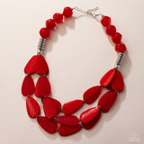 Paparazzi "Smooth Spoken" Red Necklace & Earring Set Paparazzi Jewelry