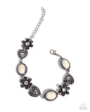 Paparazzi "Vintage Story & Ageless Account" White Necklace & Bracelet Set Paparazzi Jewelry