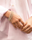Paparazzi "Persistent Pizzazz" Gold Bracelet Paparazzi Jewelry