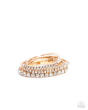 Paparazzi "Persistent Pizzazz" Gold Bracelet Paparazzi Jewelry