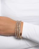 Paparazzi "Persistent Pizzazz" Gold Bracelet Paparazzi Jewelry