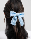 Paparazzi "Coquette Charm" Blue Hair Clip Paparazzi Jewelry