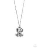 Paparazzi "Poodle Pizzazz" White Necklace & Earring Set Paparazzi Jewelry