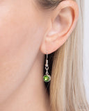 Paparazzi "SPADES of Shimmer" Green Necklace & Earring Set Paparazzi Jewelry