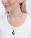 Paparazzi "Opulent Owl" Silver Necklace & Earring Set Paparazzi Jewelry