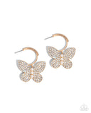 Paparazzi "Butterfly Boundaryo" Gold Post Earrings Paparazzi Jewelry