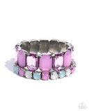 Paparazzi "Mismatched Mood" Purple Bracelet Paparazzi Jewelry