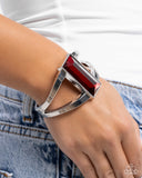 Paparazzi "Pick-Me-Up Pizzazz" Red Bracelet Paparazzi Jewelry