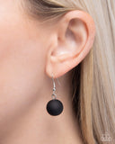 Paparazzi "Cloudy with a Chance of CHARACTER" Black Necklace & Earring Set Paparazzi Jewelry