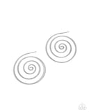 Paparazzi "Seize the Spiral" Silver Post Earrings Paparazzi Jewelry
