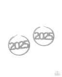 Paparazzi "This is Gonna Be My Year" White Post Earrings Paparazzi Jewelry