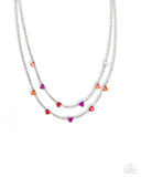 Paparazzi "Courting Closeness" Red Necklace & Earring Set Paparazzi Jewelry