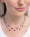 Paparazzi "Courting Closeness" Red Necklace & Earring Set Paparazzi Jewelry