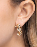 Paparazzi "Sea Horse Statement" Gold Post Earrings Paparazzi Jewelry