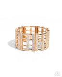 Paparazzi "Vertical Vanity" Gold Bracelet Paparazzi Jewelry