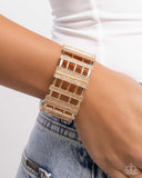 Paparazzi "Vertical Vanity" Gold Bracelet Paparazzi Jewelry