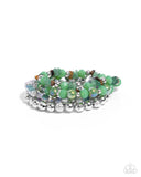 Paparazzi "Supervisory Stack" Green Bracelet Paparazzi Jewelry