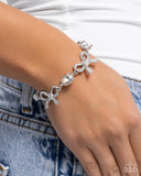 Paparazzi "Coquette Caliber" White Bracelet Paparazzi Jewelry