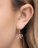 Paparazzi "BOW the Knee" Rose Gold Necklace & Earring Set Paparazzi Jewelry