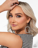 Paparazzi "Breathtaking Beacon" White Earrings Paparazzi Jewelry